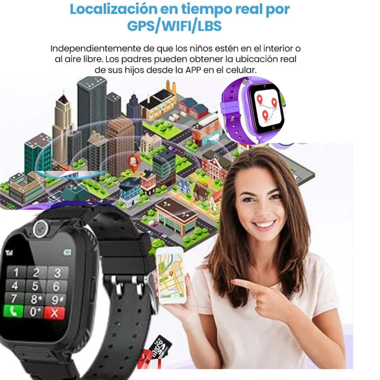 PandaWATCH™ l Reloj Inteligente SOS Con Localizador