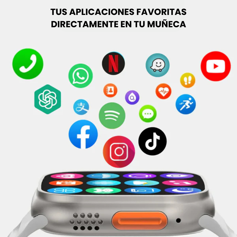 POWER WATCH 5G™ RELOJ INTELIGENTE - TEN UN MINI CELULAR EN TU MUÑECA + FUNCIONES EXCLUSIVAS DE CONTROL DE SALUD
