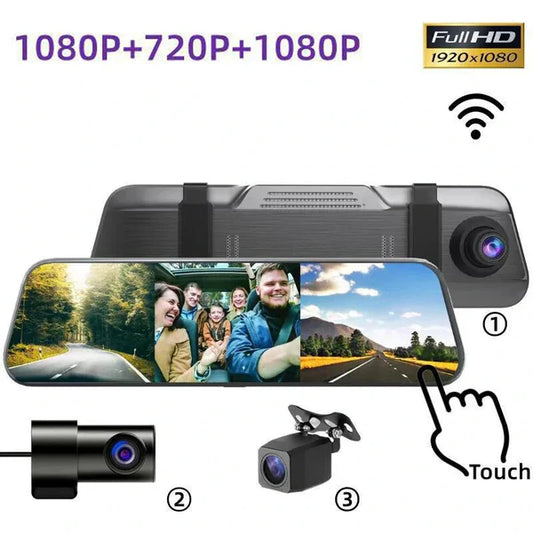 Oglindă retrovizoare multimedia SmartVision [cu cameră inversă]