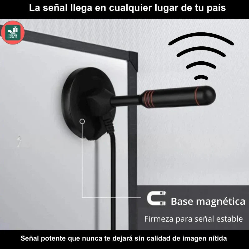 ANTENA PORTATIL TDT 4K UHD 2025 MÁXIMA SEÑAL Y NITIDEZ PARA CIENTOS DE CANALES GRATIS