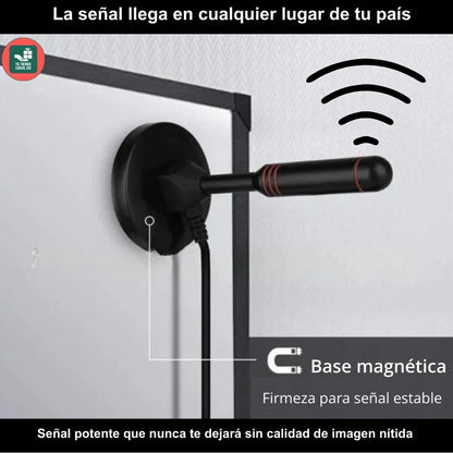 ANTENA PORTATIL TDT 4K UHD 2025 MÁXIMA SEÑAL Y NITIDEZ PARA CIENTOS DE CANALES GRATIS