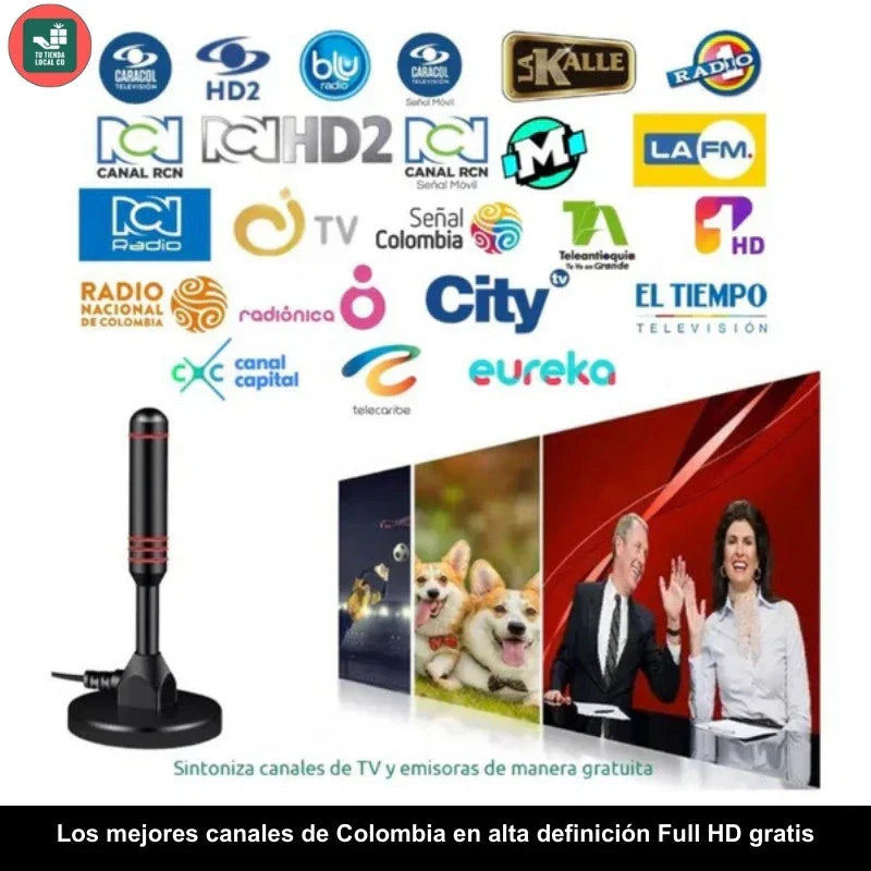 ANTENA PORTATIL TDT 4K UHD 2025 MÁXIMA SEÑAL Y NITIDEZ PARA CIENTOS DE CANALES GRATIS