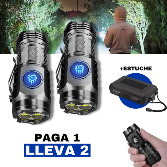 LUMINEXPRO™ - ¡LINTERNA INDESTRUCTIBLE! COMPRE 1 LLEVE 2 + Estuche de Regalo