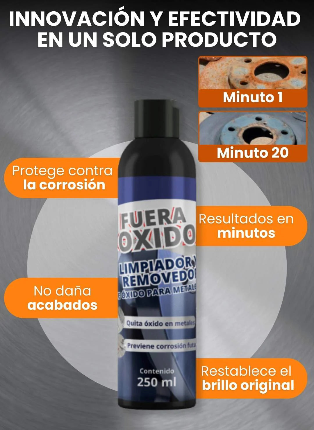 FUERAÓXIDO - ¡REMUEVE ÓXIDO Y SARRO SIN ESFUERZO!