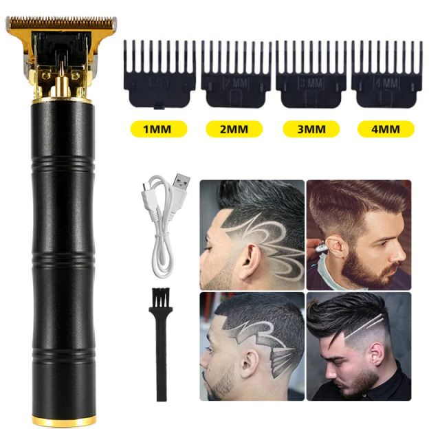 Barbeador Titanium© com 4 Pentes + Frete Grátis + Brinde EspeciaI