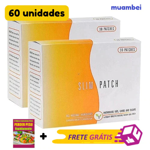 Slim Patch™ ORIGINAL - Adesivo Detox Para Emagrecimento - 100% Natural