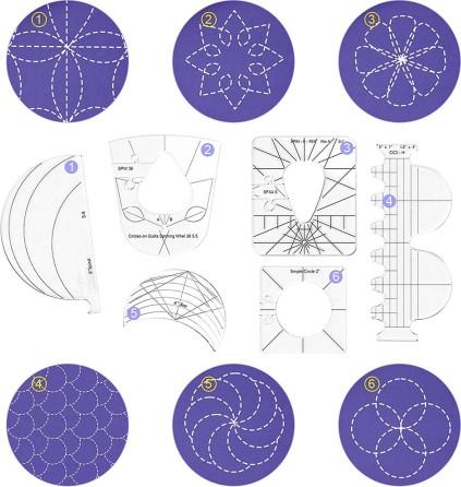 Réguas de costura Quilting e Patchwork