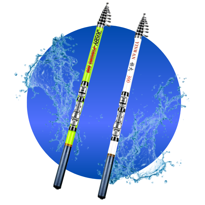 GoldMarine - Vara Telescópica de Fibra de Carbono c/ Fibra de Vidro (Compatível com MOLINETE e CARRETILHA)