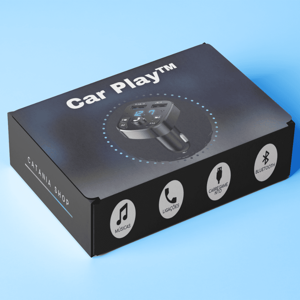 Mini Central Multimídia Car Play™ (Compatível em todos os veículos)