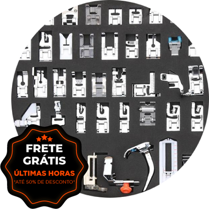 Super Kit com 32 Calcadores + Manual (Máquinas Domésticas e Industriais)